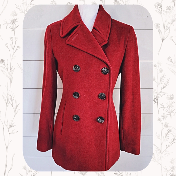 Calvin Klein Jackets & Blazers - 🕊️Calvin Klein Wool Cashmere Blend Pea Coat size 2